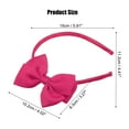 thumbnail image 2 of Unique Bargains Bow Headband Fashion Cute Polyester Hairband for Teenager 5.9x4.4 Inch Rose Red, 2 of 7