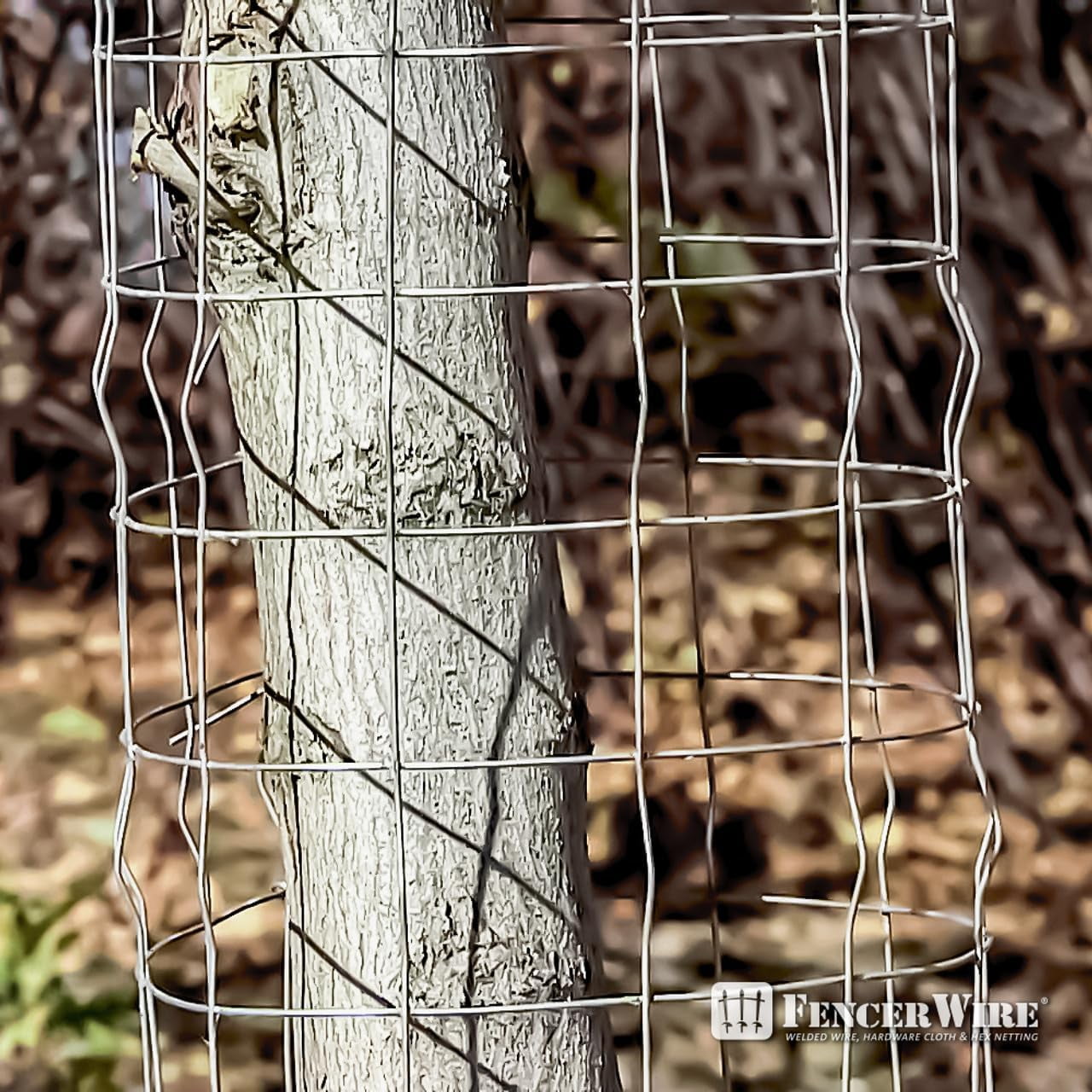 Fencer Wire 6 ft. x 100 ft. Galvanized Welded Wire Fence with 4" x 4" Square Opening, 16 Gauge Wire Mesh Fence Roll for Vegetables Garden Netting Chicken Coop Animal Enclosure