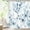 Blue, variant on Green Spring Floral Shower Curtain, Modern Plants Botanical Fabric Cloth Shower Curtains for Chic Elegant Bathroom Decor, Summer Emerald Green Eucalyptus Leaf, 72x72