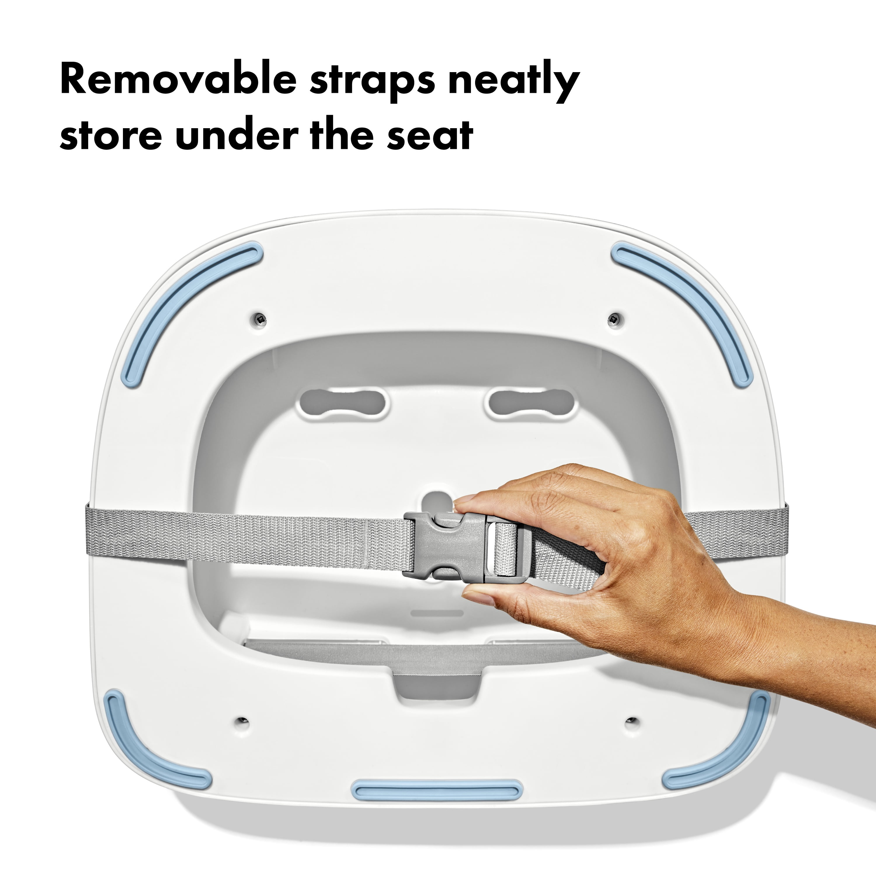 OXO Tot Nest Booster Seat with Straps, Dusk, for Toddlers Ages 1-3 Years