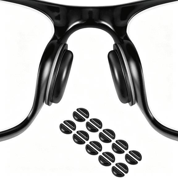 CUDIAO Anti-Slip Silicone Nose Pads for Smart Glasses,10 Pairs | Self-Adhesive Anti-Slip Nose Cushion Accessories for Headliner Skyler; Comfort Replacement Nose Grips