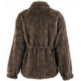 thumbnail image 3 of Amazhiyu Womens Faux Fur Coat Winter Zip Up Drawstring Fuzzy Jacket with Pockets, 3 of 6