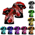thumbnail image 2 of Personalized Bowling 3D Shirt, Custom Team Name and Name Bowler Gift shirt, 3D All Over Printed Shirt for Men Women (Red, S), 2 of 10