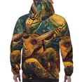 thumbnail image 7 of Sikiie Starry Night Guitar Turtle Men's Hoodie, Essentials Hoodie, Sweatshirt, Pullover Hooded Sweatshirt for Men-Large, 7 of 7