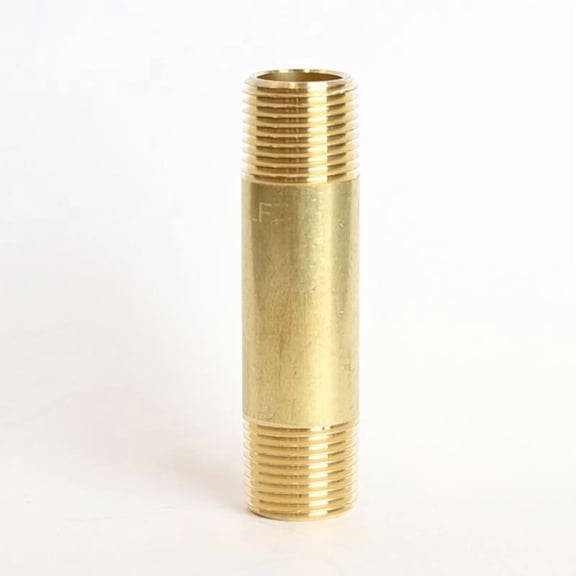 3/8 in. MPT X 3/8 in. D MPT Red Brass Nipple 2-1/2 in. L