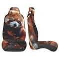 thumbnail image 3 of Sikiie Red Panda Autumn Branches Car Seat Protector 2 Pack Car Seat Cushion Mat, Car Seat Covers for SUV, Truck, Van, 3 of 7