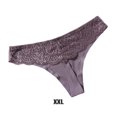 thumbnail image 3 of Jumpingount Bragas de tiro bajo Tanga Ropa interior de mujer Tanga Diseño de encaje Lavable Sexy Atractivo Elasticidad Señora Ropa de dormir Ropa interior Café XXL Jumpingount AP019044-36, 3 of 6