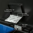 thumbnail image 6 of Qualiazero 16 Gallon Trash Can, 8 Gallon Dual Compartment Step on Kitchen Trash Can, Stainless Steel - Matte Black, 6 of 11