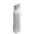 thumbnail image 6 of Womens Dresses 2024 Summer Solid Sequin Dress Strap Sleeveless Backless Split Hem Split Party Dress, 6 of 6