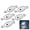 White, variant on 5 Pcs Ultra-Bright Fish Trap Lamp,Water Activated LED Underwater Fishing Light Lure,Waterproof Fishing Attractor for Freshwater Saltwater Fishing