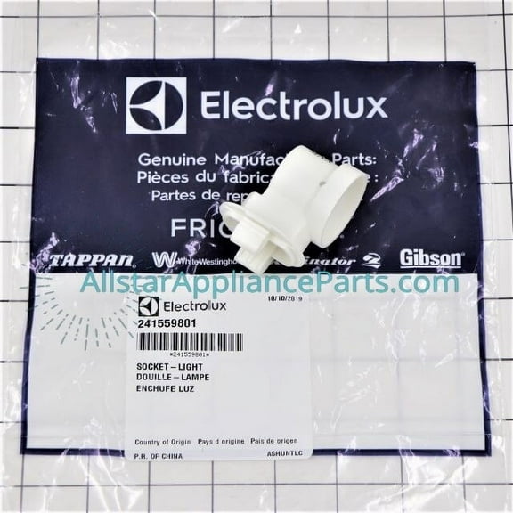 Genuine Frigidaire 241559801 Refrigerator Light Socket