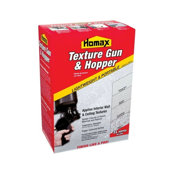 Homax Pro Texture Pneumatic Spray Gun and Hopper 4630