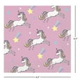 thumbnail image 4 of 6.5" x 6.5" Disposable Dreamy Unicorn Paper Napkins, 20 Count, by Way To Celebrate, 4 of 6