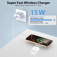 thumbnail image 2 of Cargador inalámbrico magnético FWSTIS de 15W con USB-C para iPhone, 2 of 7
