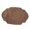 Darkrown, variant on Retro Irregular Oval Placemat,Heat Resistant Non-Slip Dining Placemat,Elegant Artificial Leather Table Protector Mat for Home Dining Table