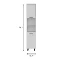 thumbnail image 3 of White Sleek and Tall White Pantry Cabinet, 3 of 8