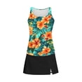 thumbnail image 5 of Aboser Tummy Control Tankini Swimsuits for Women Two Piece Skirted Bathing Suit Cute Floral Print Beach Swimwear 2026 Hawaiian Tropical Tankinis with Skirt, 5 of 5