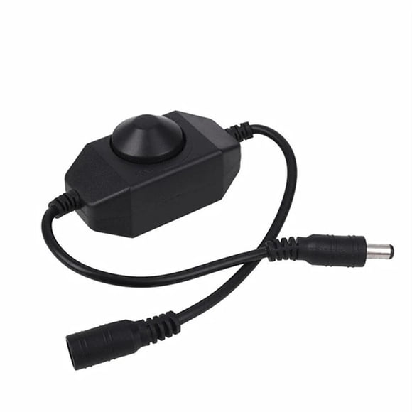 Inteprter DC 12-24V LED Stepless Dimmer Knob Switch Interior Exterior Atenuación Cable de alimentación Electrónica miscelánea