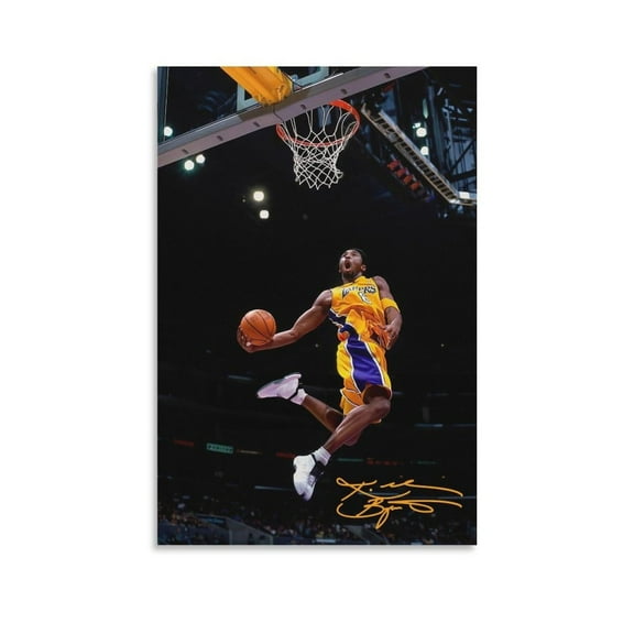 Basketball Legend Slam Dunk Canvas Wall Art, Posters for Room Aesthetic