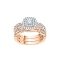 thumbnail image 1 of Diamond Bridal Set in 10K Rose Gold (1/2 cttw) (I-Color, SI3-I1 Clarity) (Size-7.5), 1 of 2