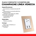 thumbnail image 2 of KIT de 2 PLACAS Sanelec 1 contacto 2 PUERTOS USB, 2 of 6