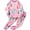 2pcs Pink XMAS tree, variant on ATAIKU Christmas Tree Pajamas Set for Toddler Girls Xmas Sleepwear for Kids Long Sleeve 2-Piece PJs 3-8 Years