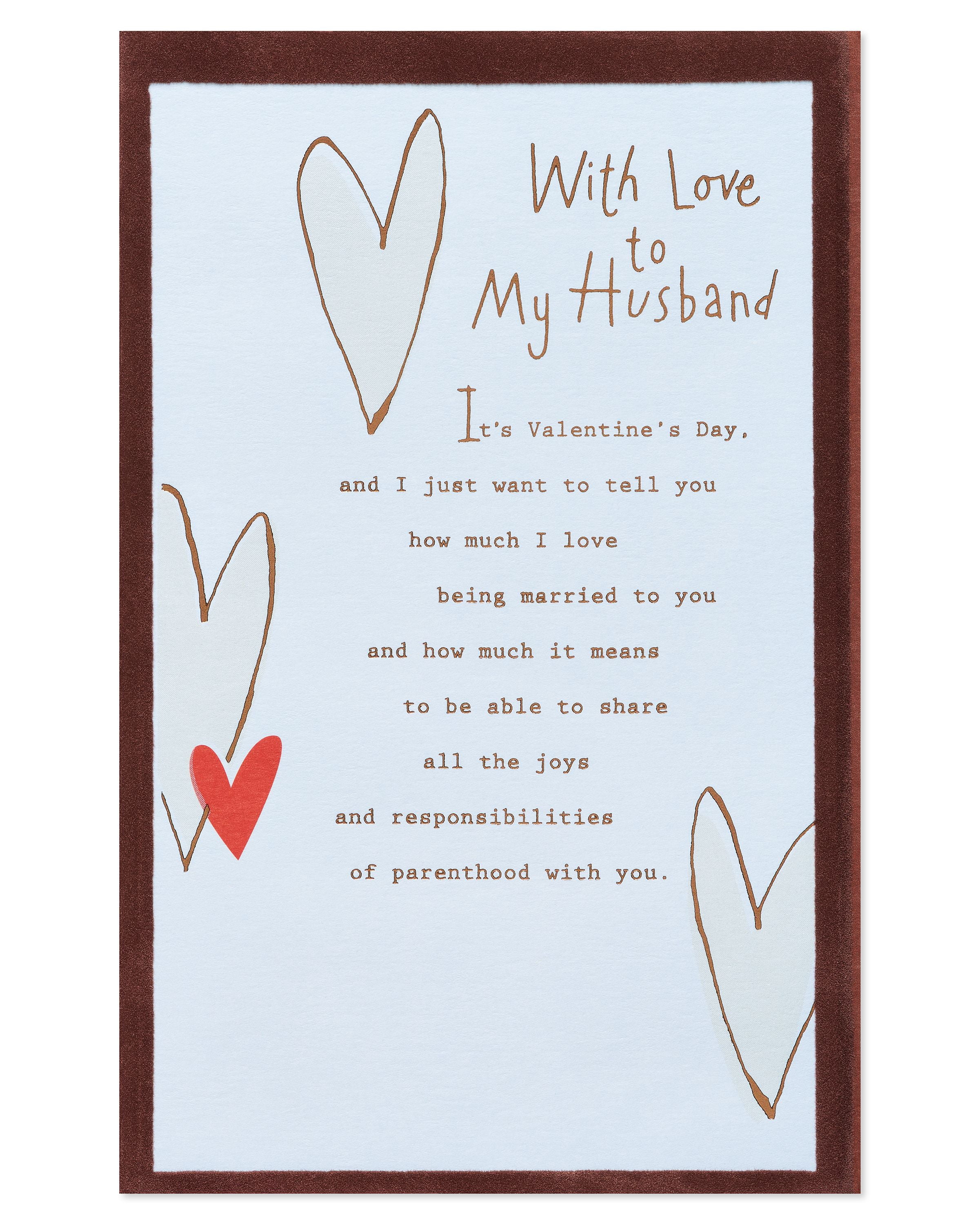 Card for husband Valentines Day Romantic card Card with Poem. Fiance Love Greeting Card Card for wife