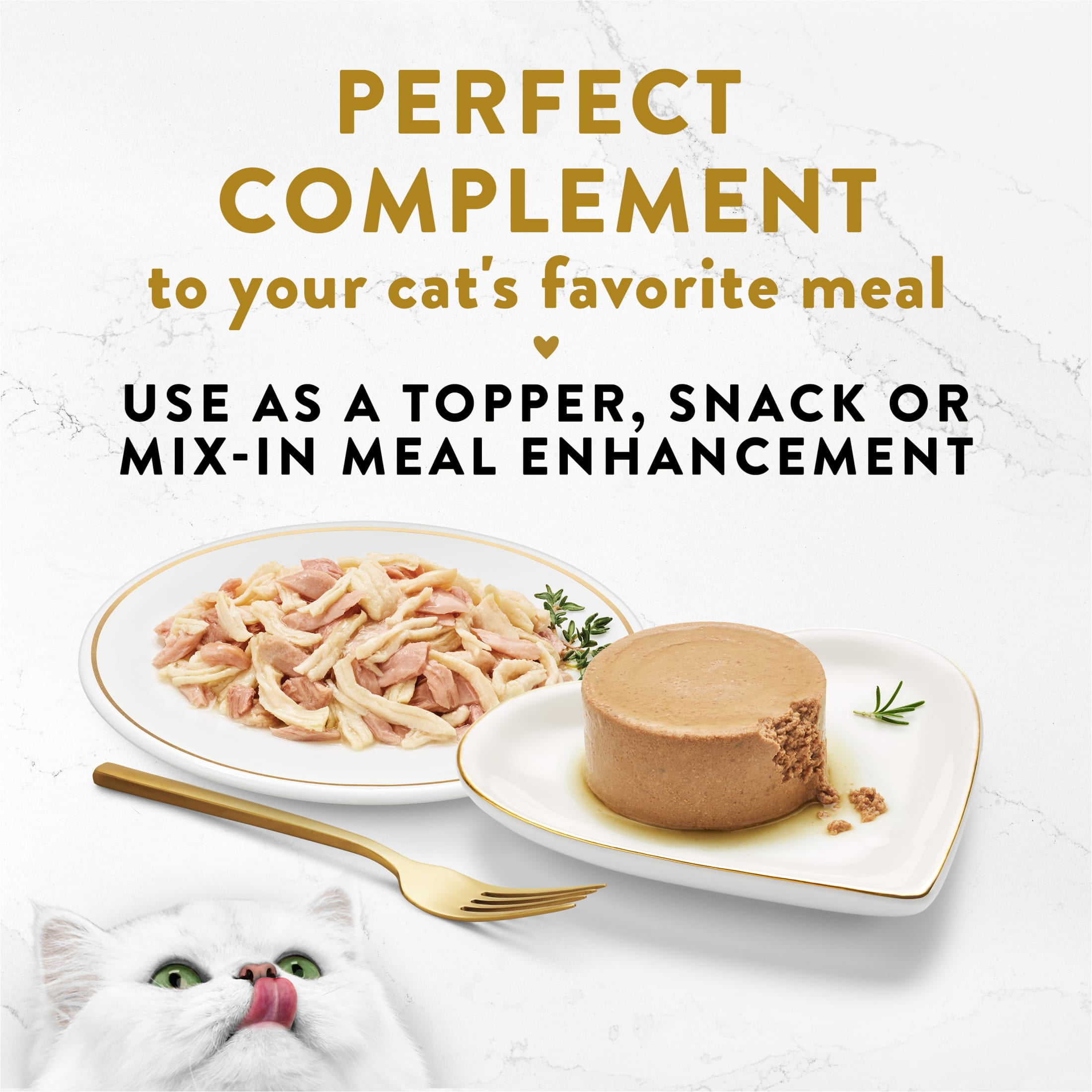 Purina Fancy Feast White Meat Chicken & Flaked Tuna Appetizer for Cats, 1.1 oz Tray