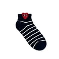 thumbnail image 6 of Women's Ankle Socks 5 Pair Set – Combed Cotton, Heart Design (Made in Korea), 6 of 10
