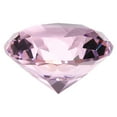 thumbnail image 1 of Pesa de papel de cristal claro en forma de diamante, 60 mm (2.4") diamante artificial para regalos de cumpleaños, fiestas y bodas (rosa), 1 of 7