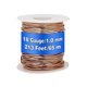 thumbnail image 2 of 99.9% Dead Soft Copper Wire, 18 Gauge/ 1 mm Diameter, 213 Feet/ 65 M, 1 Pound Spool Pure Copper Wire, 2 of 5