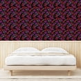 thumbnail image 3 of Ambesonne Floral Peel & Stick Wallpaper for Home, Hydrangea Butterfly and Rose, 13"x72", Dark Magenta Red Green, 3 of 5
