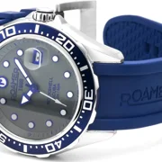 Roamer Rockshell Mark III Scuba, Blue dial, blue rubber strap