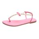 thumbnail image 2 of Zapatos casuales de moda de verano para la playa para mujer, pantuflas de tacón plano con lazo de cuentas de perlas, sandalias de Color sólido, chanclas Wmkox8yii  shjk7887, 2 of 9