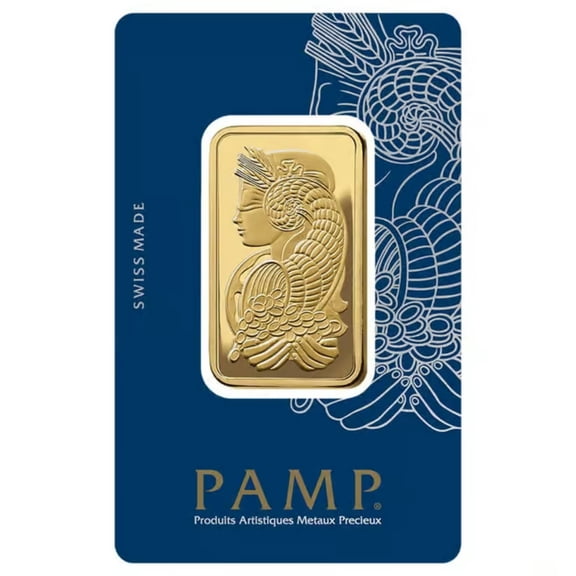 PAMP Suisse Lady Fortuna 1 oz Gold Bar - In Veriscan Carbon Neutral Assay
