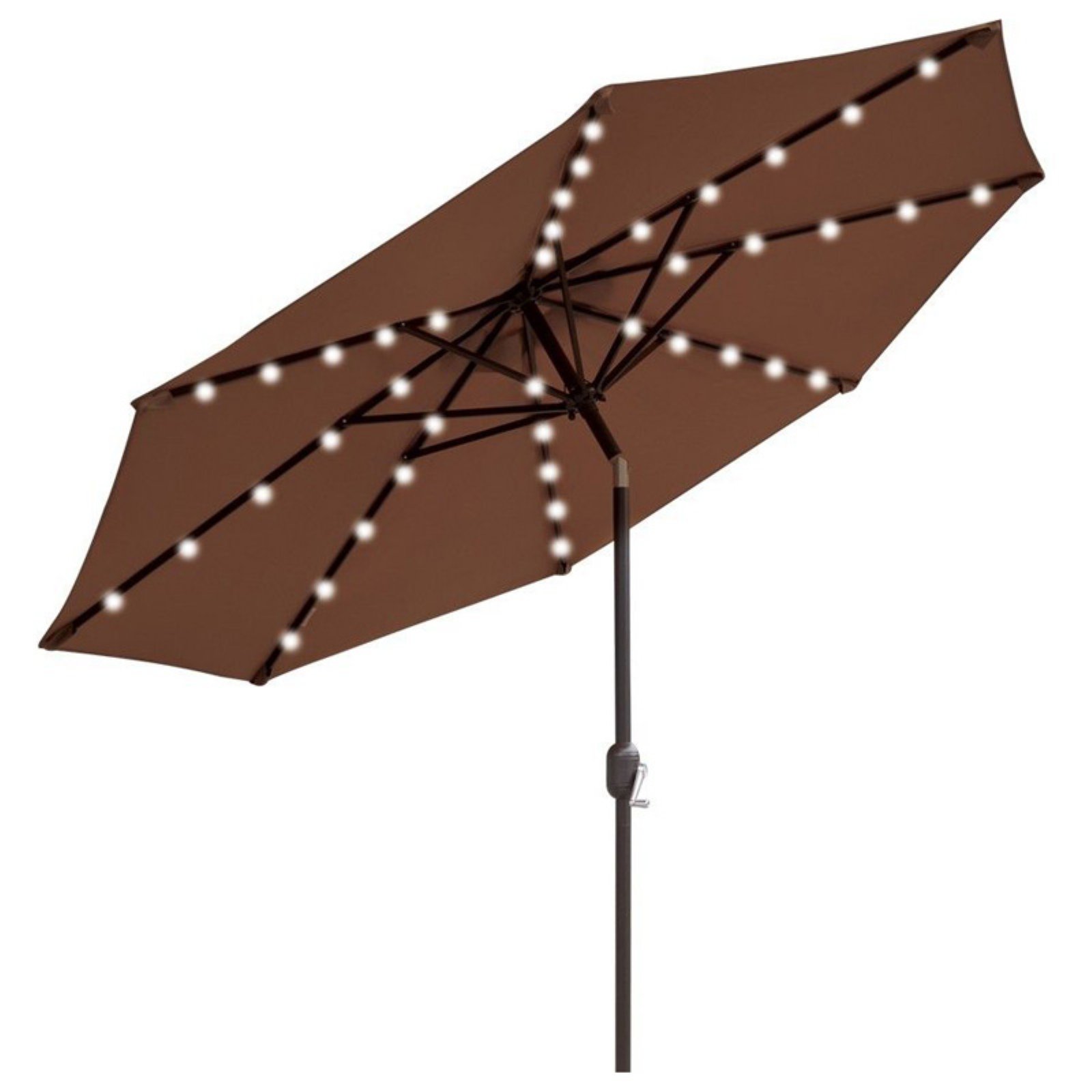 Sunrise 9 ft. Aluminum Patio Umbrella with Solar LED Lights