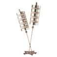 thumbnail image 2 of Lucas McKearn Nettle Luxe 2-Light Metal Table Lamp in Silver Stripes, 2 of 4