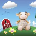 thumbnail image 4 of Rural Cow Stuffed Animals-Cute Stuffed Cow Plush with White Veil-Fluffy Cow Plush Toys-Comfortable for Birthday Gift 12.5 Inches, 4 of 4