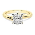 thumbnail image 4 of IGI Certified 4 Carat Cushion Shape Lab Grown Diamond Engagement Ring | 14K Yellow Gold | Seraphina Twist Prongs Solitaire Diamond Ring | FG-VS1-VS2 Quality Friendly Diamonds, 4 of 6