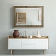thumbnail image 2 of Beveled Edge Framed 29 in. W x 41 in. H Rectangle Wood Walnut Mirror, 2 of 5