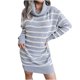 thumbnail image 1 of Vestido de punto de suéter con patrones geométricos sueltos casuales de moda para mujer Fridja qw356, 1 of 1