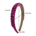 thumbnail image 3 of FENOHREFE High Skull Rhinestones Headband for Women and Girls Theme Event Sparkling Crystal Leaf Designs Hairhoop Hair Accessories, 3 of 7
