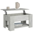thumbnail image 2 of vidaXL Coffee Table Concrete Grey 79x49x41 cm Engineered Wood, 2 of 5