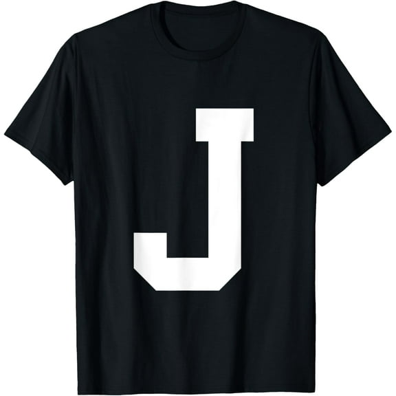 t-shirt Letter J Capital Alphabet Spell Words And Names T-Shirt mens，black，women，funny，journey，Crew Neck, Short Sleeve,custom clothing patterns.gift