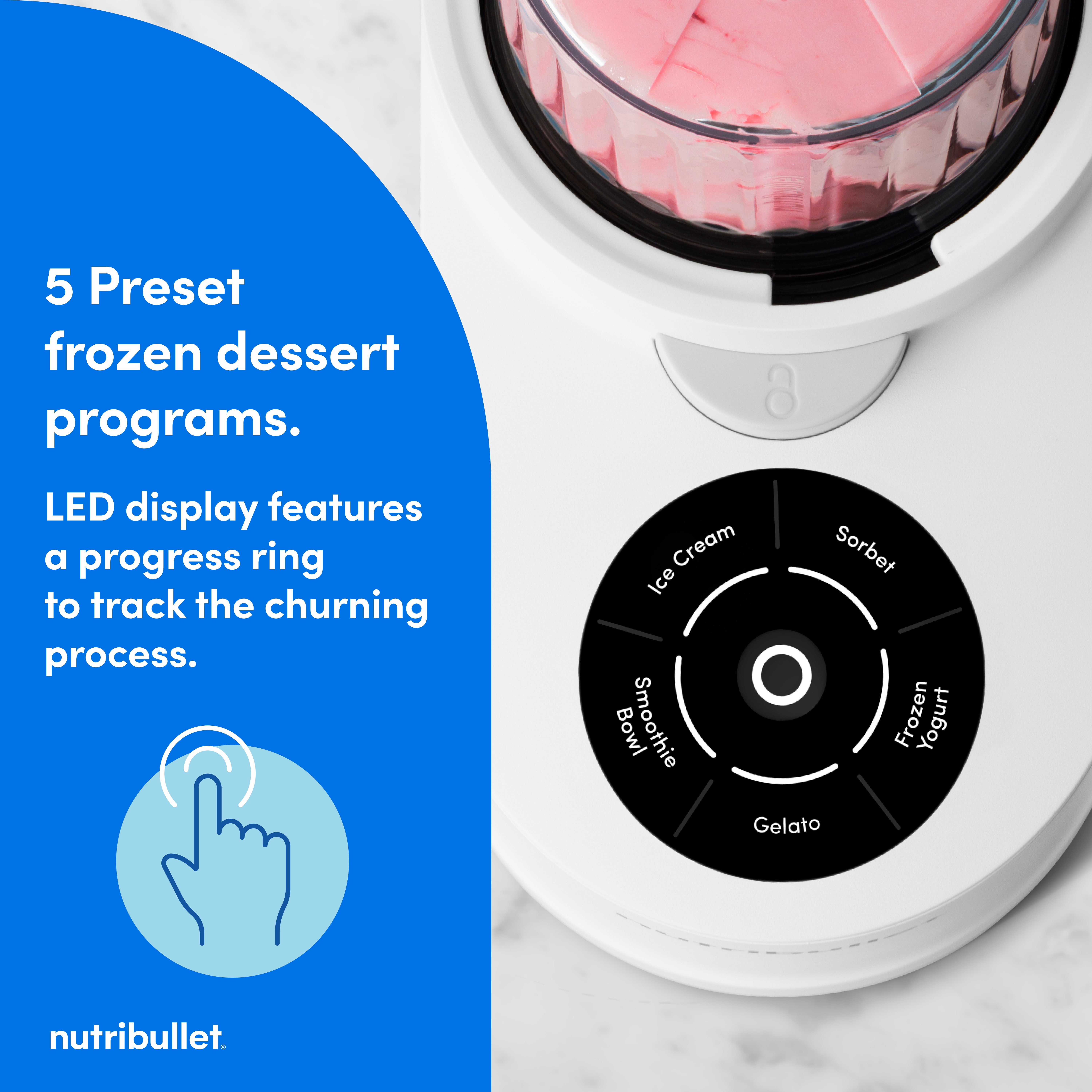 nutribullet Chill Ice Cream Maker Matte White