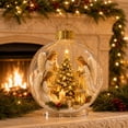 thumbnail image 5 of Arghm Lighted Christmas Ball Ornament with Winged Figures, Holiday Decoration for Tree, Gifts, Candles, and Lamp, 5 of 6