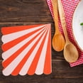 thumbnail image 4 of LOLIPPYY 16pcs Scalloped Design Napkins Paper Multi Colored for Guests at Special Events, 4 of 7