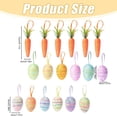 thumbnail image 3 of 18Pcs Artificial Mini Carrot And Easter Eggs Ornaments Set, for Tree Hanging Decorations, Easter Basket Party Favors Supplies, Easter Eggs, Easter Egg Fillers, 3 of 9
