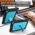 thumbnail image 4 of Kebiory for Walmart Onn 8 Inch Gen 3 2022 (Model:100071483) Tablet Case,Shockproof Kids Friendly Shoulder Strap Cover Case Built-in Kickstand for Walmart Onn 8 Inch 3nd Gen 2022 Tablet(Black+Blue), 4 of 6