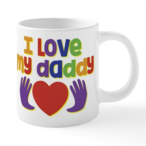 CafePress - I Love My Daddy - 20 Oz White Ceramic Mega Mug